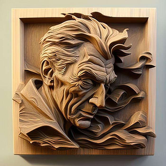 3D модель Джон Марин, американский художник (STL)
